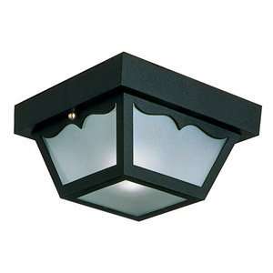  Design House 502872 2 Light Outdoor Ceiling Light, Black 