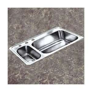   Celebrity Stainless Steel 33 Double Basin Top Mount Kitchen Home