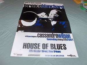 VINTAGE 2001 TERENCE BLANCHARD JAZZ POSTER NEW ORLEANS  