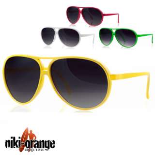 niki orange® PILOTENBRILLE SONNENBRILLE Neon Brille  