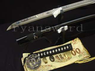 Handforged High Quality T10 Steel Blade JAPANESE SWORD KATANA CARVED 