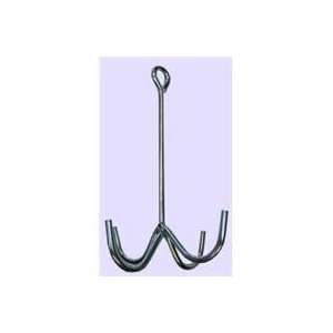 PACK 4 PRONG CLEANING HOOK, Color SILVER; Size 12 INCH (Catalog 