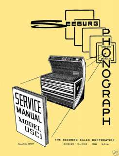 Seeburg USC1 USC 1 & USC2 USC 2 Service Repair Manuals  