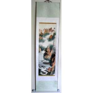   Big Chinese Art Watercolor Painting Scroll Landscape: Everything Else