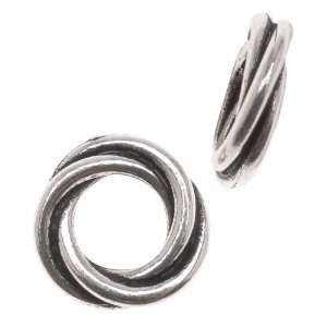  Silver Plated Lead Free Pewter Love Knot Triple Twist 
