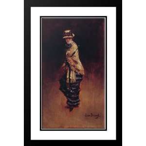   17x24 Framed and Double Matted Young Parisienne