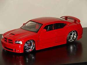 NEW 1/24 Scale Die Cast Metal 2006 Red Dodge Charger SRT8  