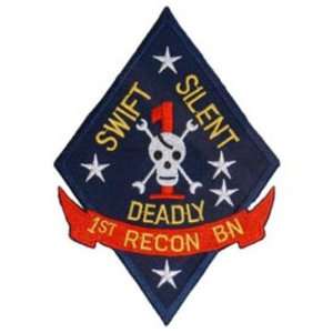  U.S.M.C. 1st Recon Battalion Patch Blue & Yellow 3 Patio 