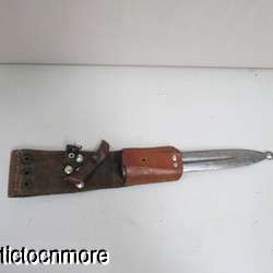 WWII MODEL 1896 SWEDISH MAUSER KNIFE BAYONET W/ FROG & SCABBARD  