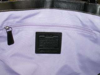   AUTH XL Coach Gabby Black Signature Tote/Handbag/Diaper Bag 14863 HTF
