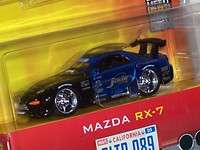 Jada Option D 164 RARE Blue & Black Mazda RX 7  