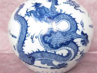 C31 Infrequent China blue and white porcelain Big Vase  