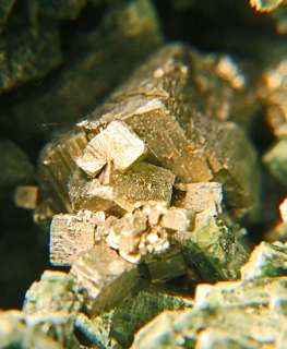 Green URALITE Actinolite pseudo Diopside w/ PYRITE  