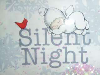 Department 56 Enesco Snow Globe JOY MERRY SILENT NIGHT  
