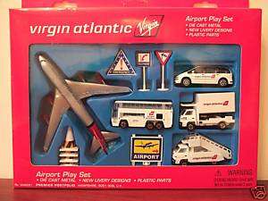 Virgin AIRPORT PLAY SET with Model Aircraft New  