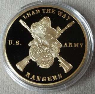 Army Rangers Lead The Way Challenge Coin  