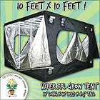 HUGE 10 x 10 GROW TENT HYDRO BOX ROOM MYLAR hydroponics hut lab dark 