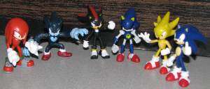 Nintendo Sonic The Hedgehog Buildable 6 Pc Figure Set  