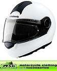 schuberth c3 flip motorcycle helmet matt white large 