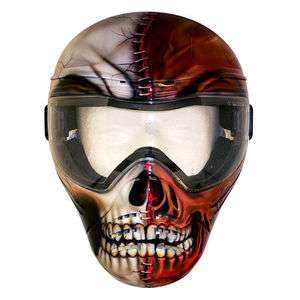 Save Phace Tactical Airsoft Face Mask Carnage Skull Red  