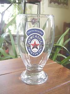 Newcastle Winter IPA Geordie Schooner style Beer Glass  