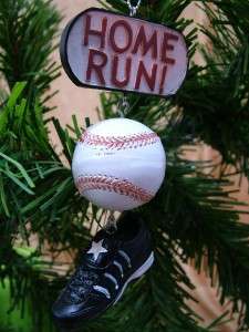 New Sport Baseball Ball Cleat Sign Christmas Ornament  