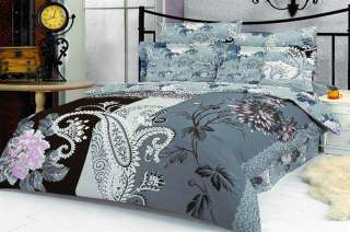 Luxury Duvet Cover Set from Le Vele, 6PCs King Size Bed in a Bag 