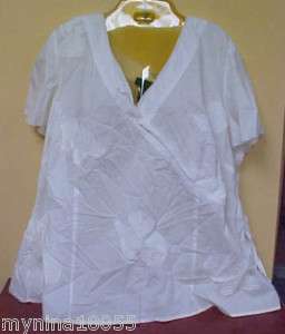 NWT Lane Bryant Classy White Shirt Size 26/28  