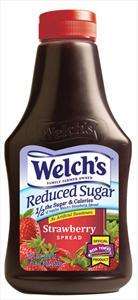 Welchs Reduced Sugar Strawberry Spread 18.8 oz  