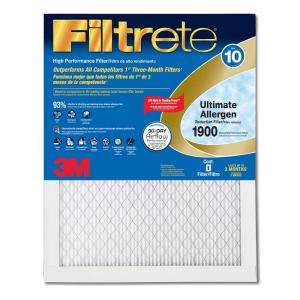 Filtrete 20 in. x 30 in. x 1 in.Ultimate Allergen Reduction FPR 10 Air 