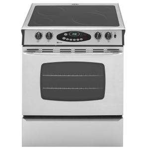Maytag 30 in. Self Cleaning Slide In Electric Range in Stainless Steel 