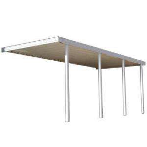 Classic 22 ft. x 10 ft. Aluminum Attached Solid Patio Cover 