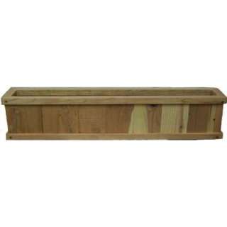in. x 44 in. Redwood Window Box 04406 at The Home Depot