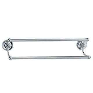   Designer II 24 in. Double Towel Bar in Chrome 5375 at The Home Depot