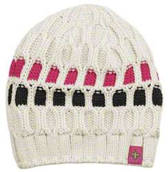 New Orleans Saints Womens Pink Breast Cancer Uncuffed Knit Hat 