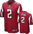 Matt Ryan Jersey: Home Red Game Replica #2 Nike Atlanta Falcons Jersey