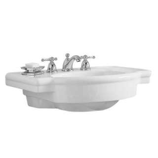 American Standard Retrospect 21 1/4 In. Pedestal Sink Basin in White 