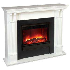 Real Flame Ashley Indoor 41.64 In. White Electric Fireplace 7100E W at 