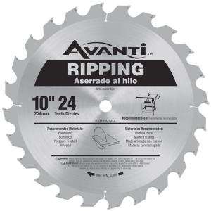Avanti 10 in. x 24 Tooth Ripping Circular Saw Blade A1024X at The Home 