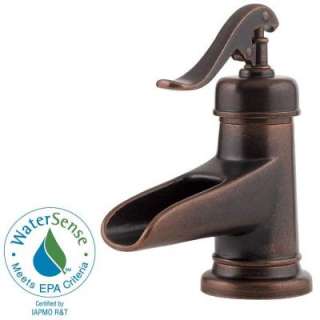 Pfister Ashfield1 Handle Low Arc 4 In. Waterfall Bathroom Faucet in 