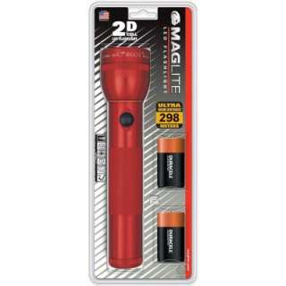 Maglite 2D LED with Batteries   Red ST2DDY6 