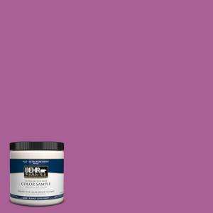 BEHR Premium Plus 8 oz. Exotic Bloom Interior/Exterior Paint Tester 