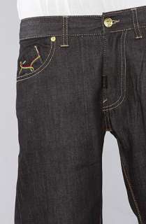 LRG The Youth Entitlement True Straight Fit Jeans in Raw Black Wash 
