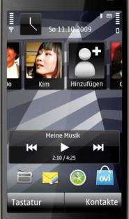 Nokia 5228 Smartphone (8,1 cm (3,2 Zoll) Display, Touchscreen, 2 