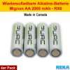 Pure Energy 4 Stck Wiederaufladbare Alkaline Batterien (Akkus) AA (LR6 