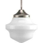   reviews for Schoolhouse Collection Brushed Nickel 1 light Mini Pendant