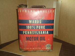 wards pennsylvania motor oil 2 gal can top & spout  