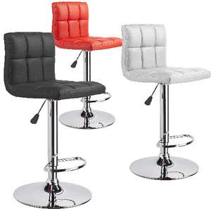 Set of 2 Modern New Adjustable Swivel Bar Stool Pub Barstool Chair 