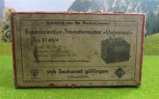 VEB inducal Göllingen KT 65/4 Experimentier Transformator Universal 