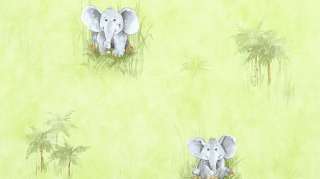 Erismann Kinder Tapete Kinderzimmer Elefanten Grün UVP  